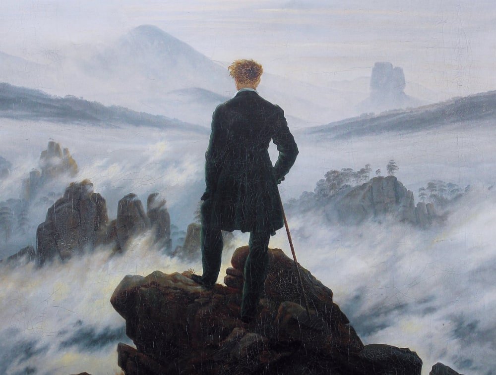 Wanderer over the Sea of Fog by Caspar David Friedric