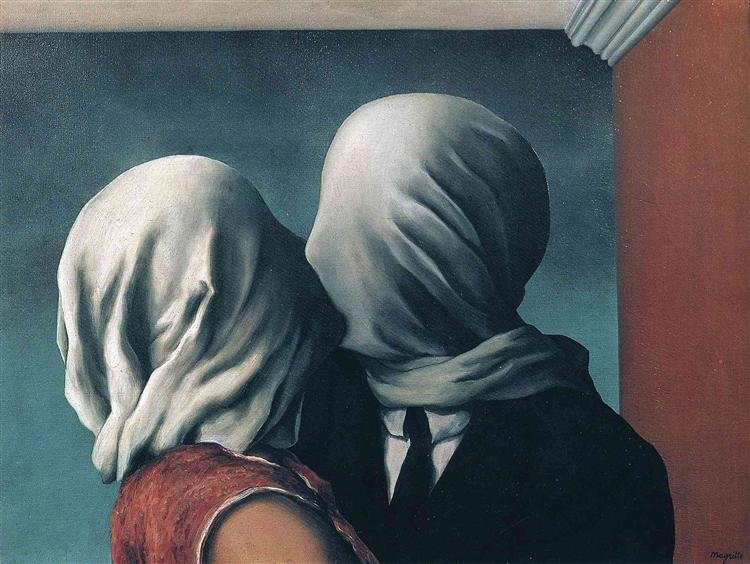 Magritte The Lovers self-deception artwork