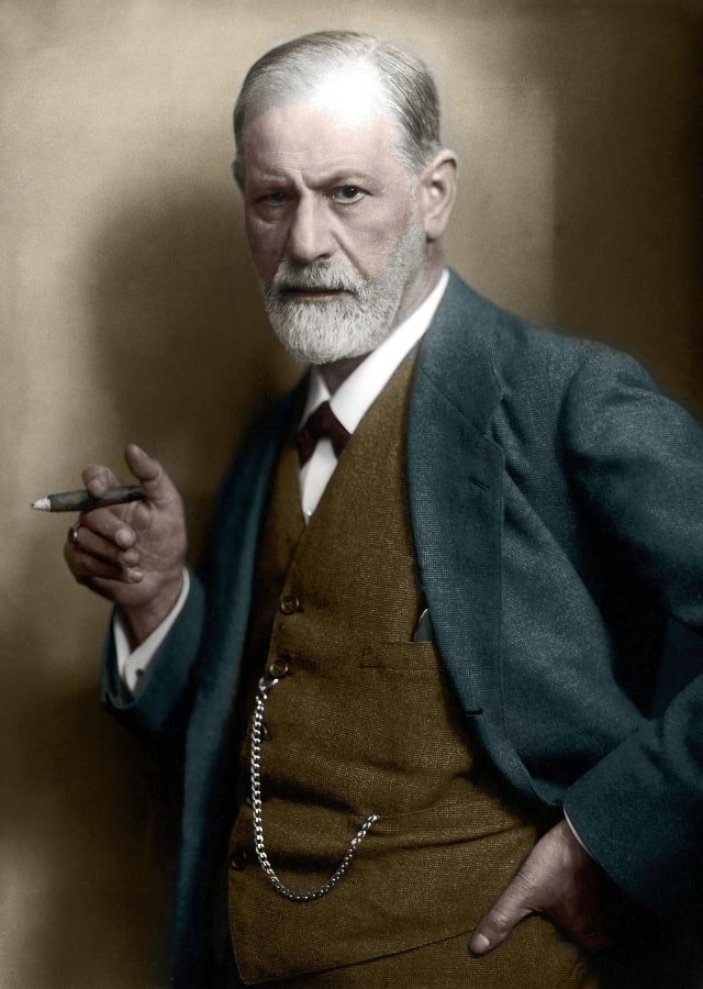 Portrait of Sigmund Freud in 1921 by Max Halberstadt.