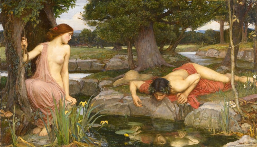 Echo and Narcissus is a 1903 oil painting by John William Waterhouse